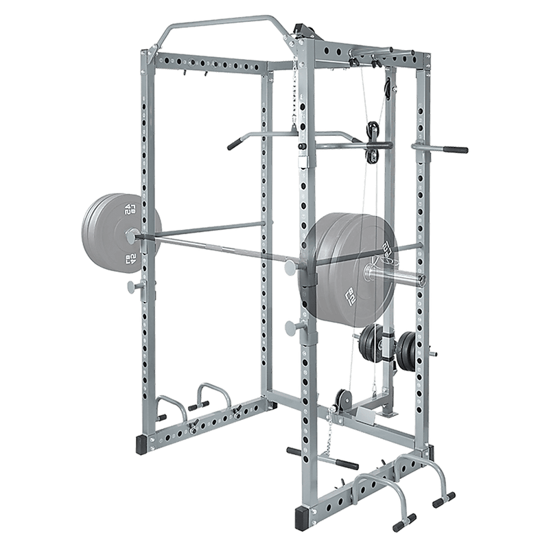 Power Rack Squat Cage Stands w Lat Pulldown Home Gym - ONLINE ONLY