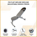 FID Flat Incline Decline Adjustable Bench Press [ONLINE ONLY]