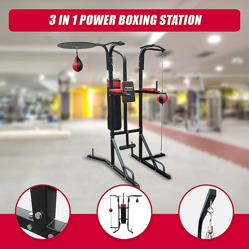 Power Boxing Station Stand Gym Speed Ball Punching Bag [ONLINE ONLY]