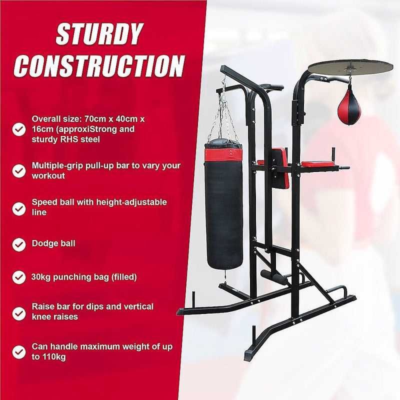 Power Boxing Station Stand Gym Speed Ball Punching Bag [ONLINE ONLY]