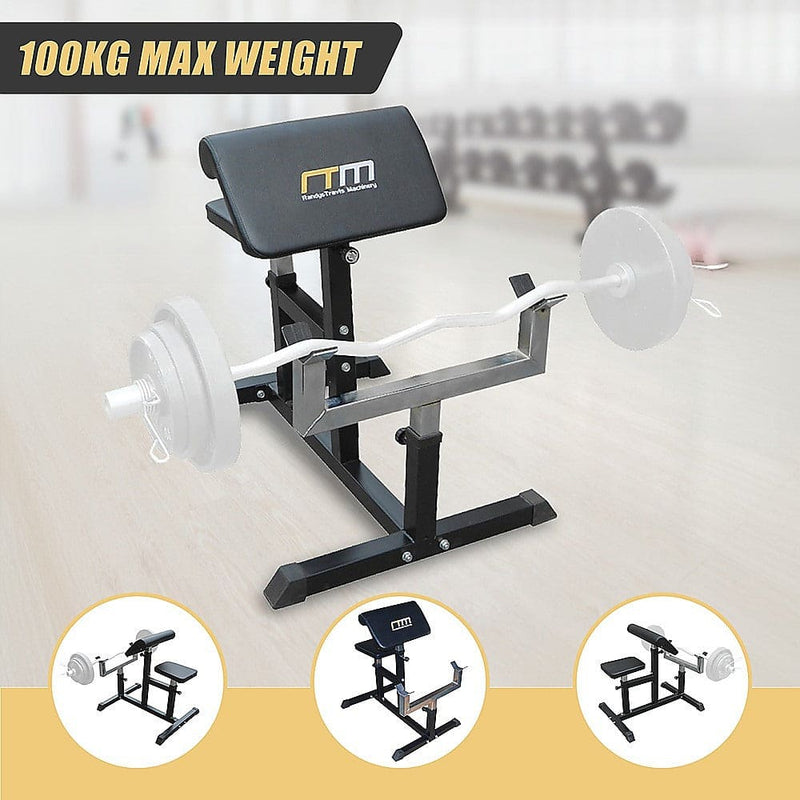 Preacher Curl Bench Weights Commercial Bicep Arms - ONLINE ONLY