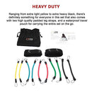 13PC Resistance Bands Set – Fitness Exercise Tubes with Handles & Leg Bands - ONLINE ONLY
