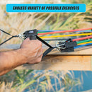 19PC Resistance Exercise Fitness Bands Tubes Kit Yoga Set (Online Only)