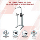 AB Power Tower Dip Chin Push Up Home Gym MultiStation - ONLINE ONLY
