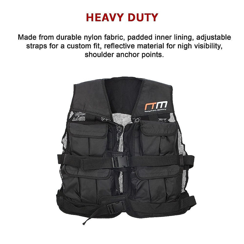 20LBS Weighted Weight Gym Exercise Training Sport Vest [ONLINE ONLY]