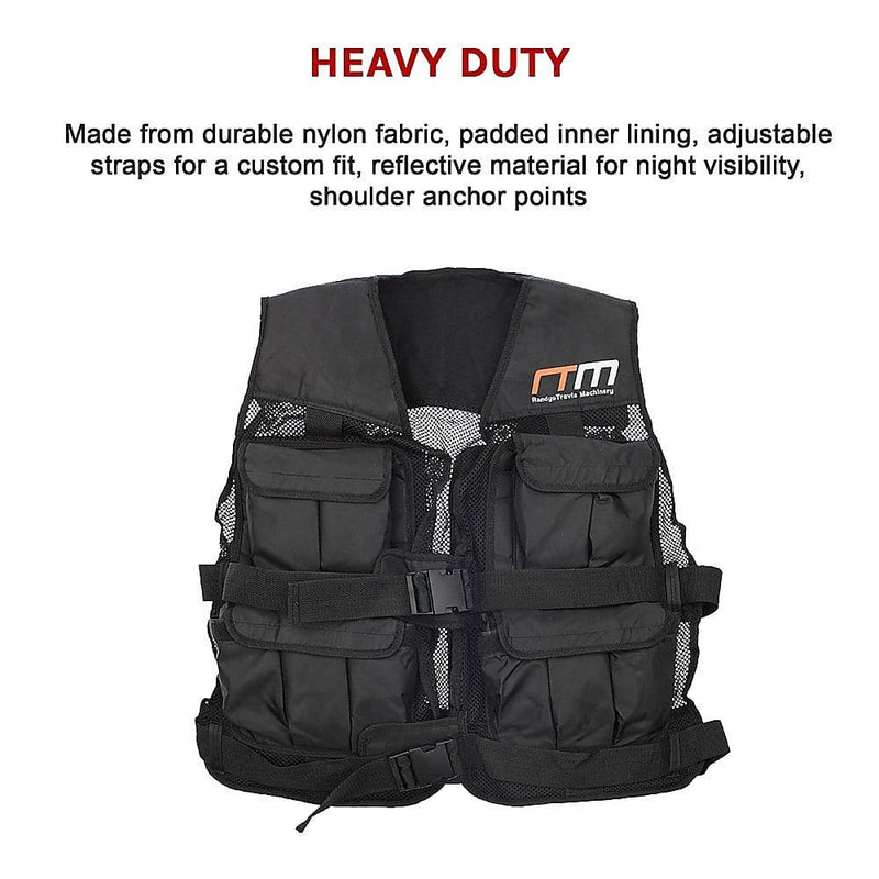 40LBS Weighted Weight Gym Exercise Training Sport Vest [ONLINE ONLY]