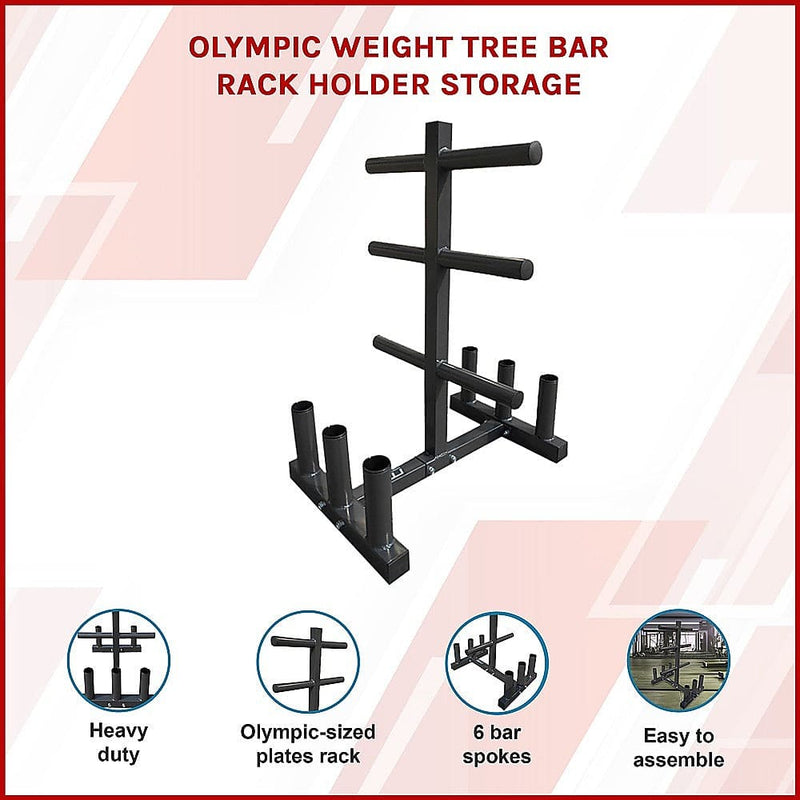 Olympic Weight & Tree Bar Rack [ONLINE ONLY]