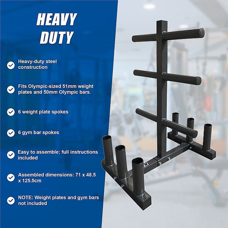 Olympic Weight & Tree Bar Rack [ONLINE ONLY]