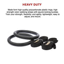Gymnastic Rings – Adjustable Exercise Training Rings for Home & CrossFit Workouts - ONLINE ONLY