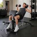 FID Flat Incline Decline Bench Press w/ Leg Extension [ONLINE ONLY]