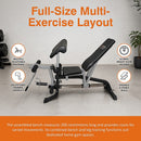 FID Flat Incline Decline Bench Press w/ Leg Extension [ONLINE ONLY]