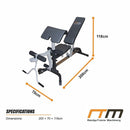 FID Flat Incline Decline Bench Press w/ Leg Extension [ONLINE ONLY]