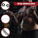Heavy Duty EZ Curl Barbell – Weightlifting Bar with Spinlock Collars for Gym Training - ONLINE ONLY