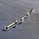 120cm Chrome Olympic EZ Curl Bar – Weightlifting Barbell for Home Gym Training - ONLINE ONLY