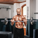 Chrome Olympic Curl Bar Barbell Heavy Duty EZ with Spring Collars [ONLINE ONLY]