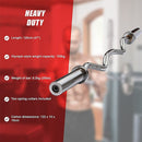 Chrome Olympic Curl Bar Barbell Heavy Duty EZ with Spring Collars [ONLINE ONLY]