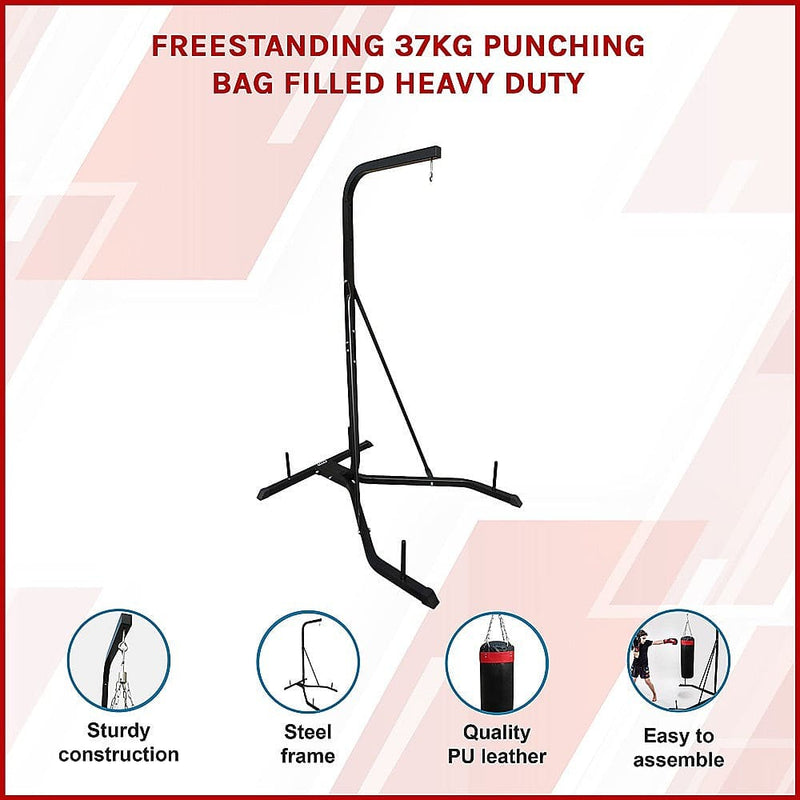 Freestanding 37kg Punching Bag Filled Heavy Duty [ONLINE ONLY]