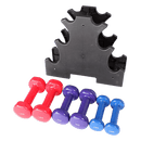 6-Piece Dumbbell Set with Rack [ONLINE ONLY]