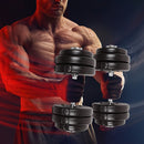 30KG Adjustable Dumbbell Set – Home Gym Weights for Strength & Fitness Training - ONLINE ONLY