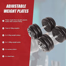 30KG Adjustable Dumbbell Set – Home Gym Weights for Strength & Fitness Training - ONLINE ONLY