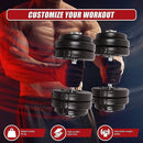 30KG Adjustable Dumbbell Set – Home Gym Weights for Strength & Fitness Training - ONLINE ONLY