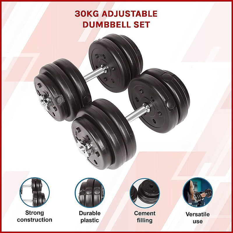 30KG Adjustable Dumbbell Set [ONLINE ONLY]