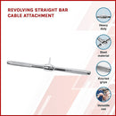 Revolving Straight Bar – Gym Cable Attachment for Tricep, Bicep & Pulley Workouts - ONLINE ONLY