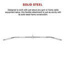 48" Lat Pulldown Bar Cable Attachment – Gym Handle for Back & Strength Training - ONLINE ONLY