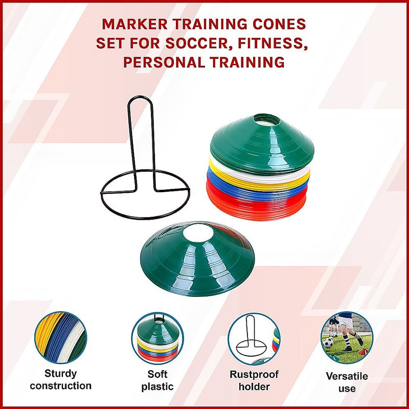 Marker Training Cones Set for Fitness & Personal Training [ONLINE ONLY]