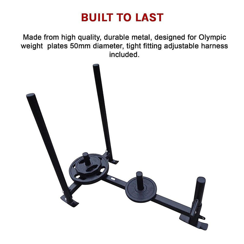 Heavy Duty Gym Sled with Harness [ONLINE ONLY]