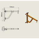 Boxing Punching Bag Wall Pivot Rack – Swivel Mount for Home Gym - ONLINE ONLY