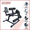 Leg Extension Curl Machine – Adjustable Home Gym Quad & Hamstring Workout Bench - ONLINE ONLY