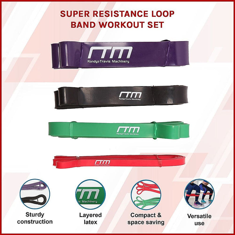 Super Resistance Loop Band Workout Set [ONLINE ONLY]