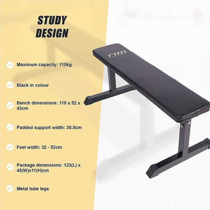 Weights Flat Bench Press Home Gym [ONLINE ONLY]