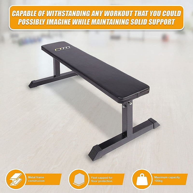 Weights Flat Bench Press Home Gym [ONLINE ONLY]