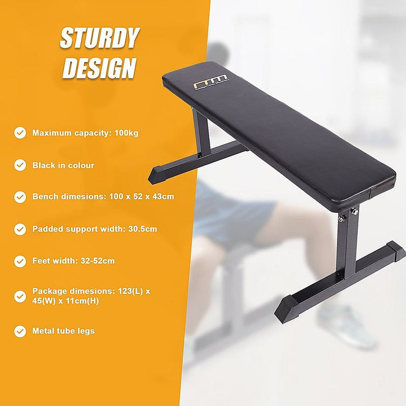 Weights Flat Bench Press Home Gym [ONLINE ONLY]