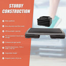 Aerobic Workout 4 Block Adjustable Step Platform for Home Gym Fitness Training Exercise - ONLINE ONLY