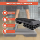 Aerobic Workout 4 Block Adjustable Step Platform for Home Gym Fitness Training Exercise - ONLINE ONLY
