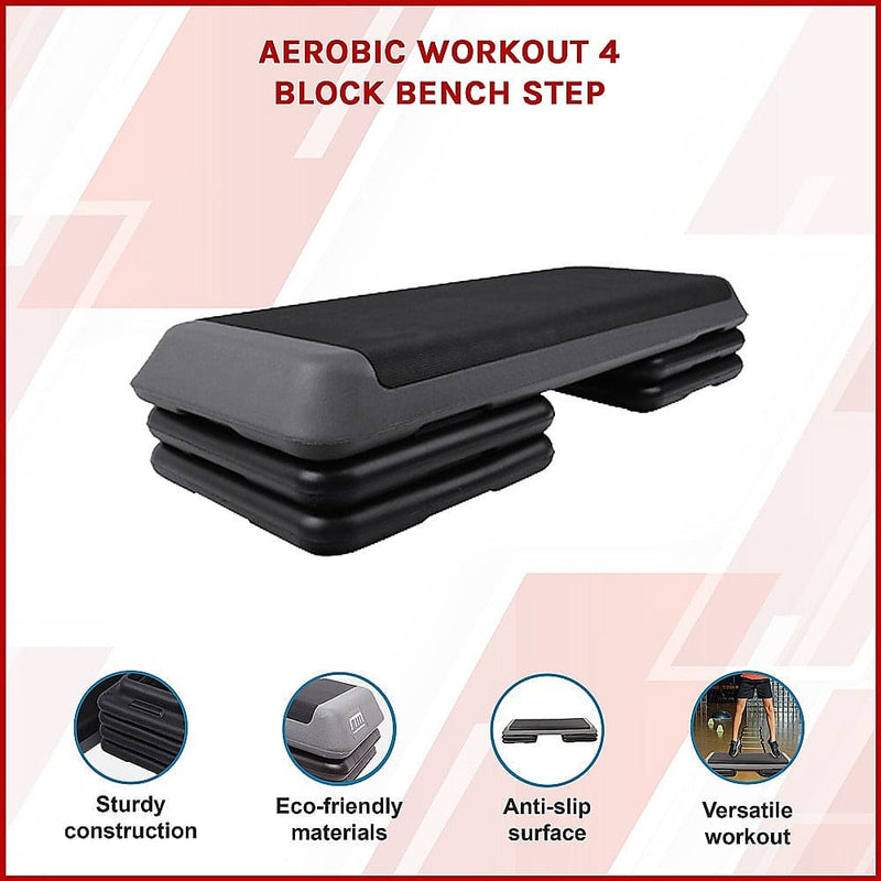 Aerobic Workout 4 Block Bench Step [ONLINE ONLY]