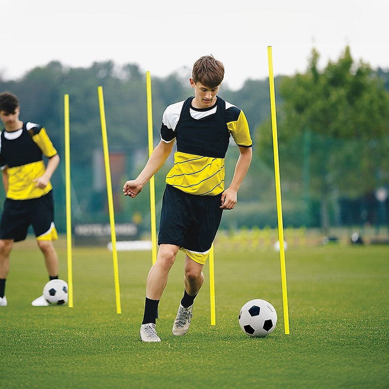 Agility Slalom Training Poles Soccer Rugby Set [ONLINE ONLY]