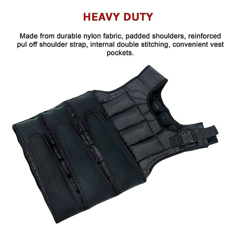 20Kg Adjustable Weighted Training Vest (Online Only)