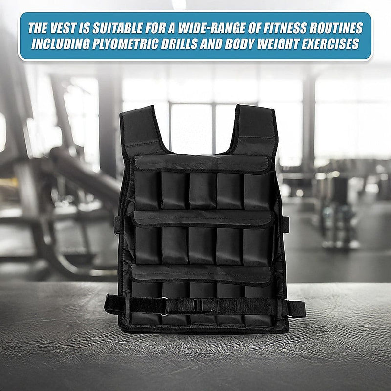 30Kg Adjustable Weighted Training Vest [ONLINE ONLY]