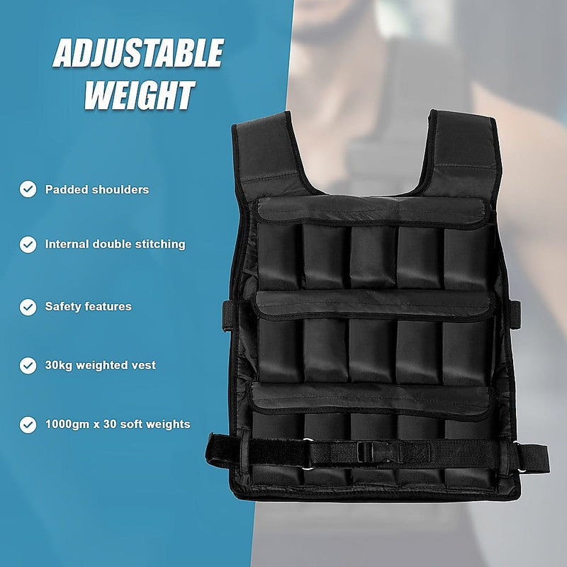 30Kg Adjustable Weighted Training Vest [ONLINE ONLY]