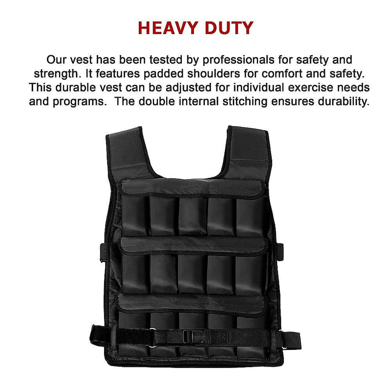 30Kg Adjustable Weighted Training Vest [ONLINE ONLY]