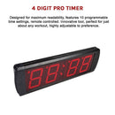 Digital Timer Interval Fitness Clock with LED Display for Home Gym Workouts - ONLINE ONLY
