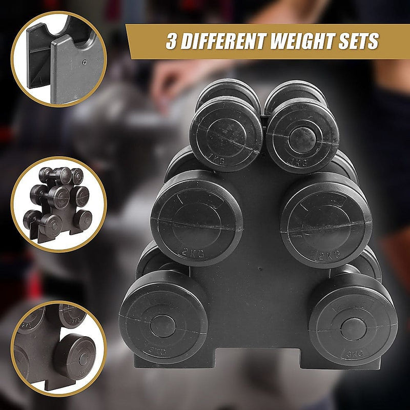 12kg Dumbbell Weights Set [ONLINE ONLY]