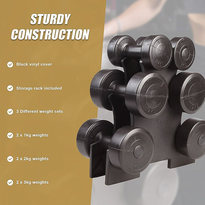 12kg Dumbbell Weights Set [ONLINE ONLY]