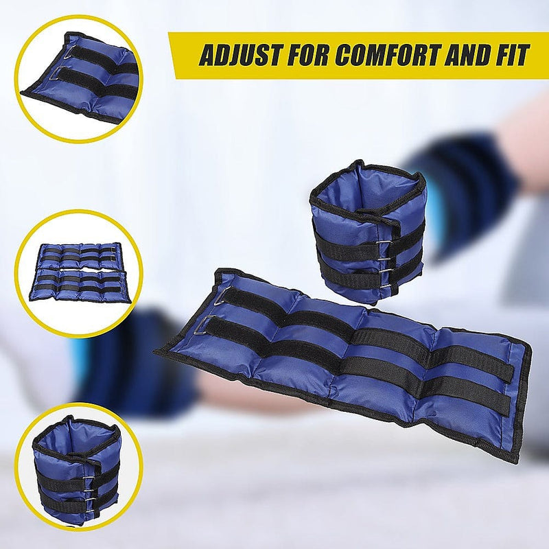 5kg Adjustable Ankle/Wrist Weight Straps [ONLINE ONLY]