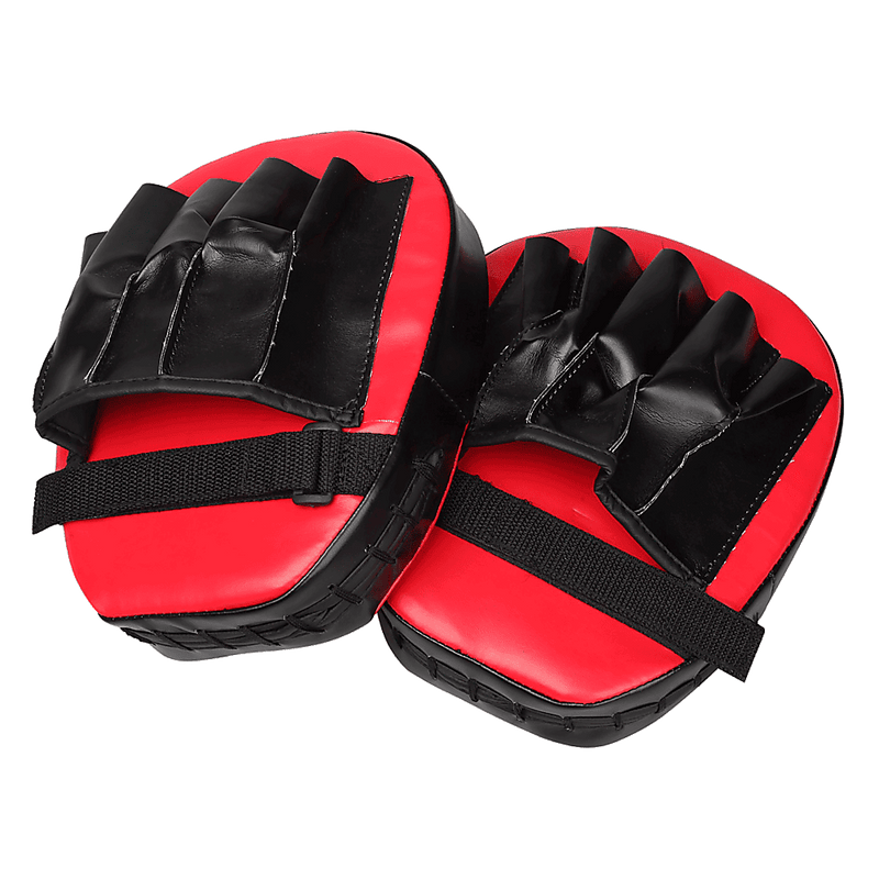 2 x Thai Boxing Punch Focus Gloves Kit Training Red & Black [ONLINE ONLY]