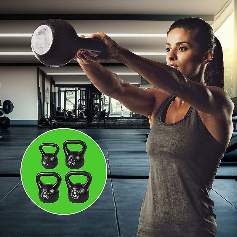 4pcs Exercise Kettle Bell Weight Set 20KG [ONLINE ONLY]